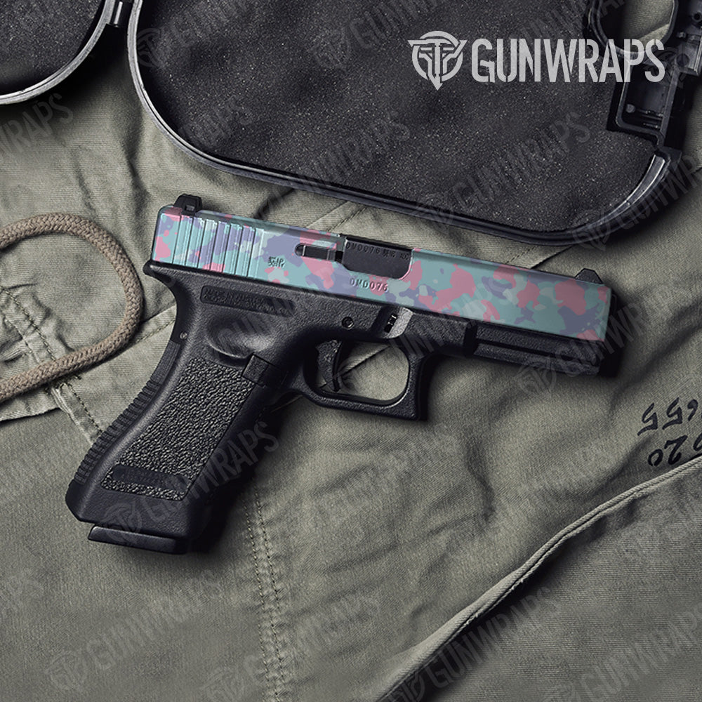 Pistol Slide Cumulus Cotton Candy Camo Gun Skin Vinyl Wrap