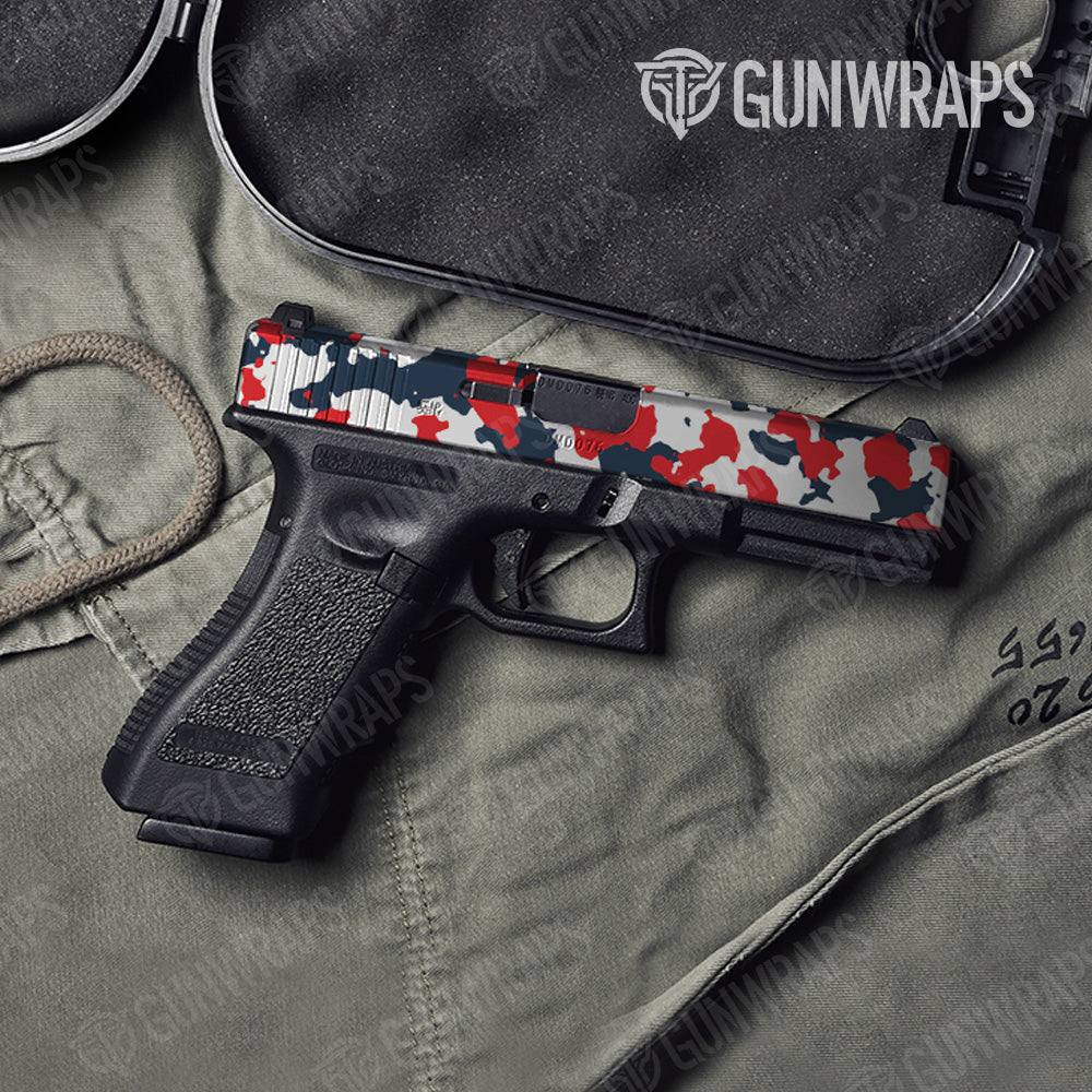 Pistol Slide Cumulus America Camo Gun Skin Vinyl Wrap