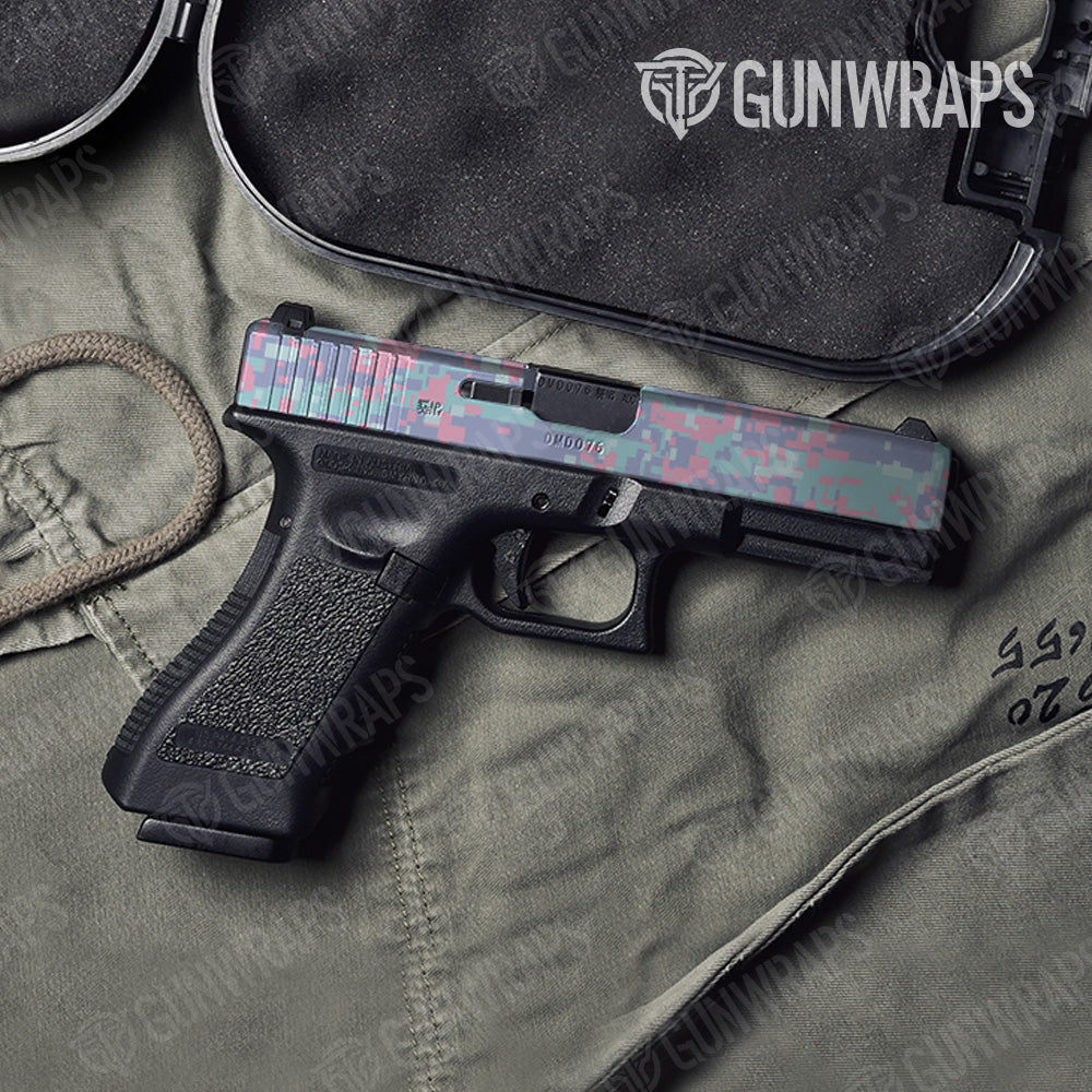 Pistol Slide Digital Cotton Candy Camo Gun Skin Vinyl Wrap