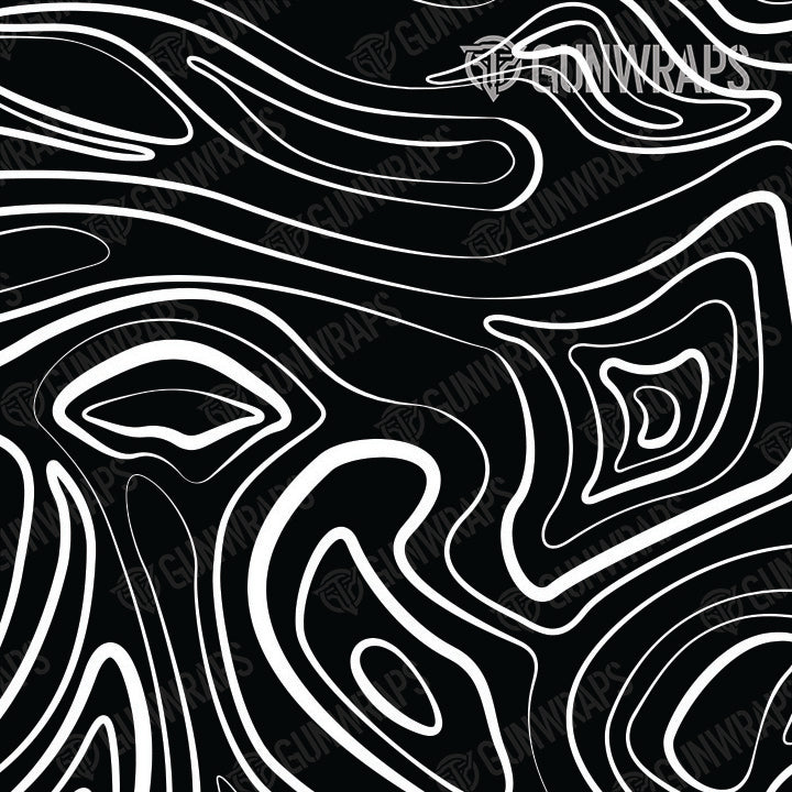 Pistol Slide Damascus Black Gun Skin Vinyl Wrap