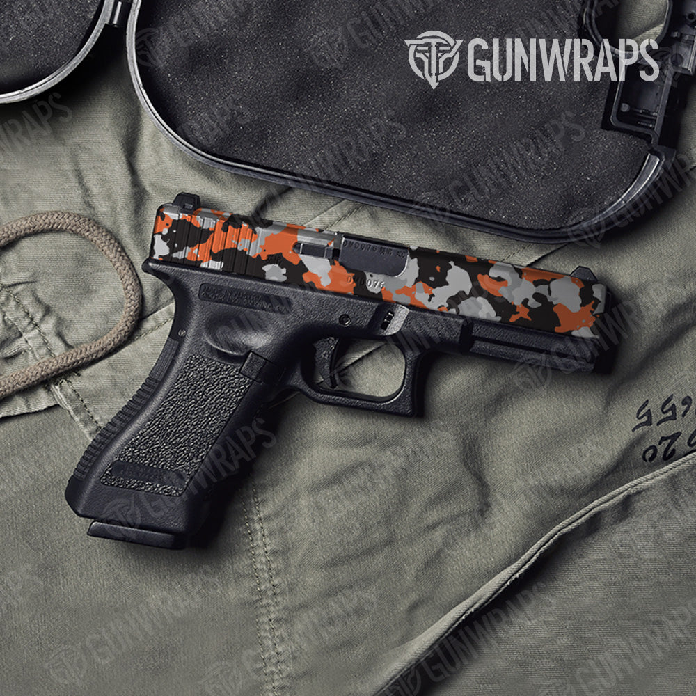 Pistol Slide Cumulus Orange Tiger Camo Gun Skin Vinyl Wrap