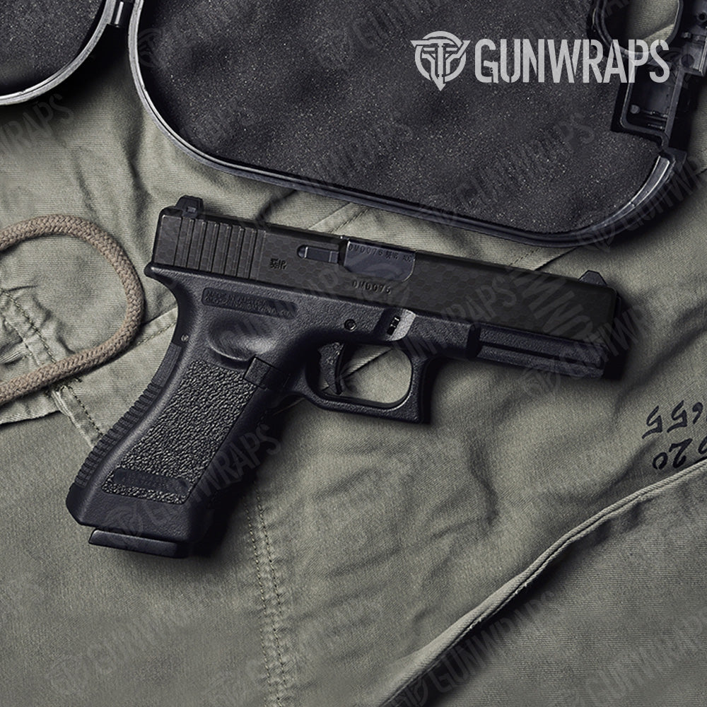 Pistol Slide Honeycomb Black Gun Skin Vinyl Wrap Online now