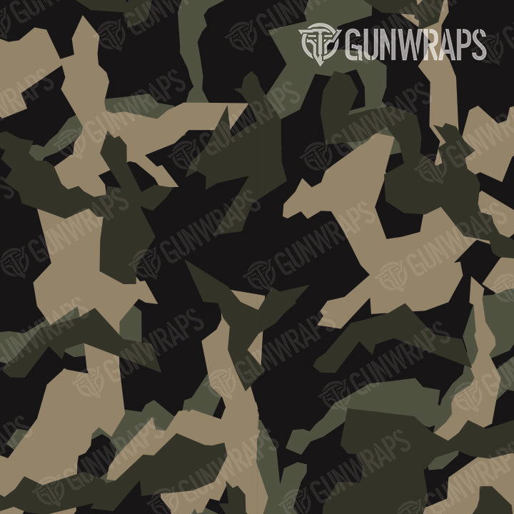 Pistol Slide Erratic Militant Green Camo Gun Skin Vinyl Wrap