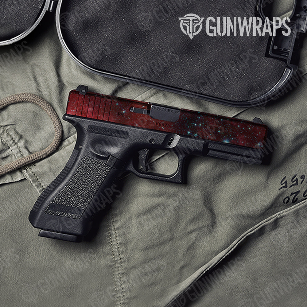 Pistol Slide Galaxy Red Nebula Gun Skin Vinyl Wrap Online Sale