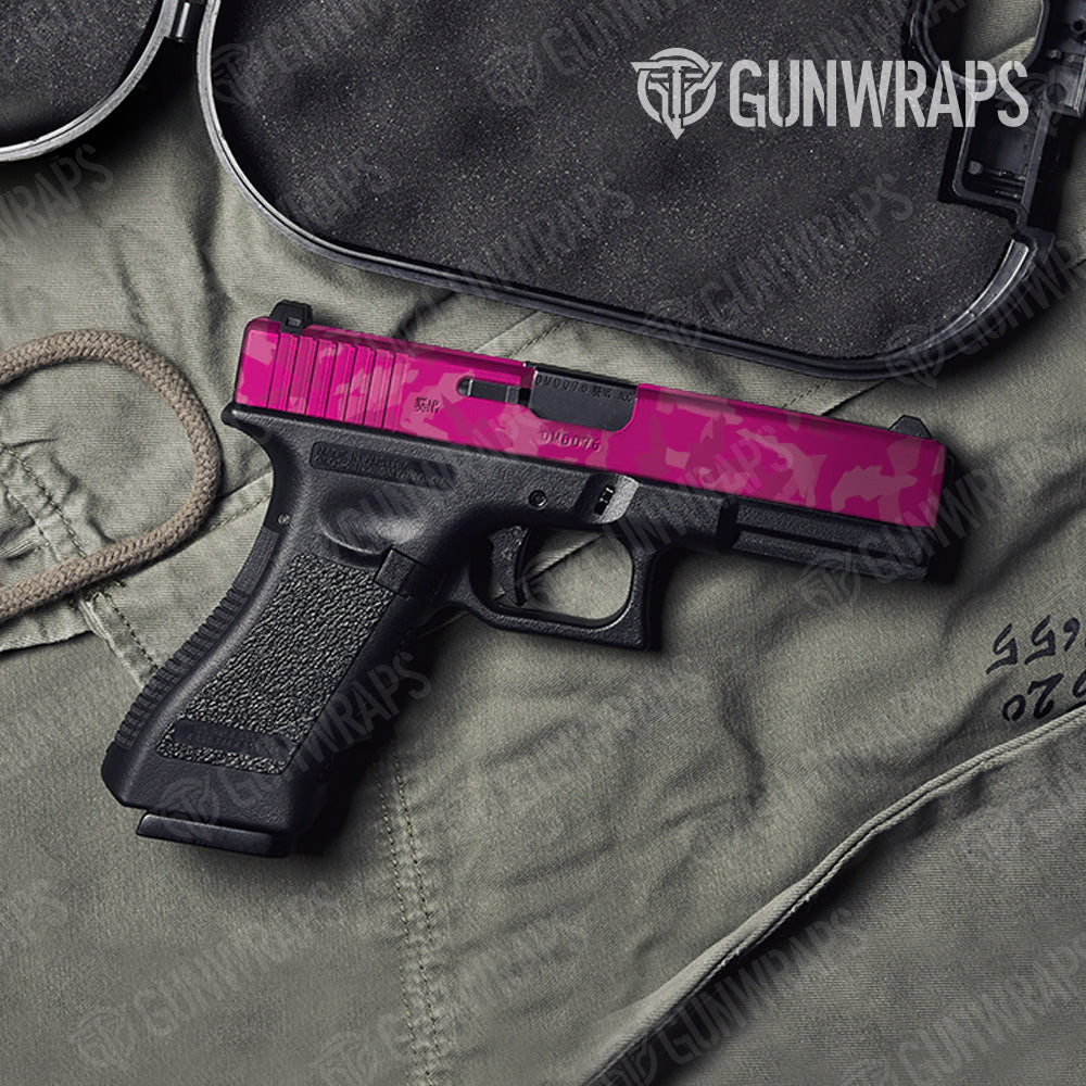 Pistol Slide Erratic Elite Magenta Camo Gun Skin Vinyl Wrap