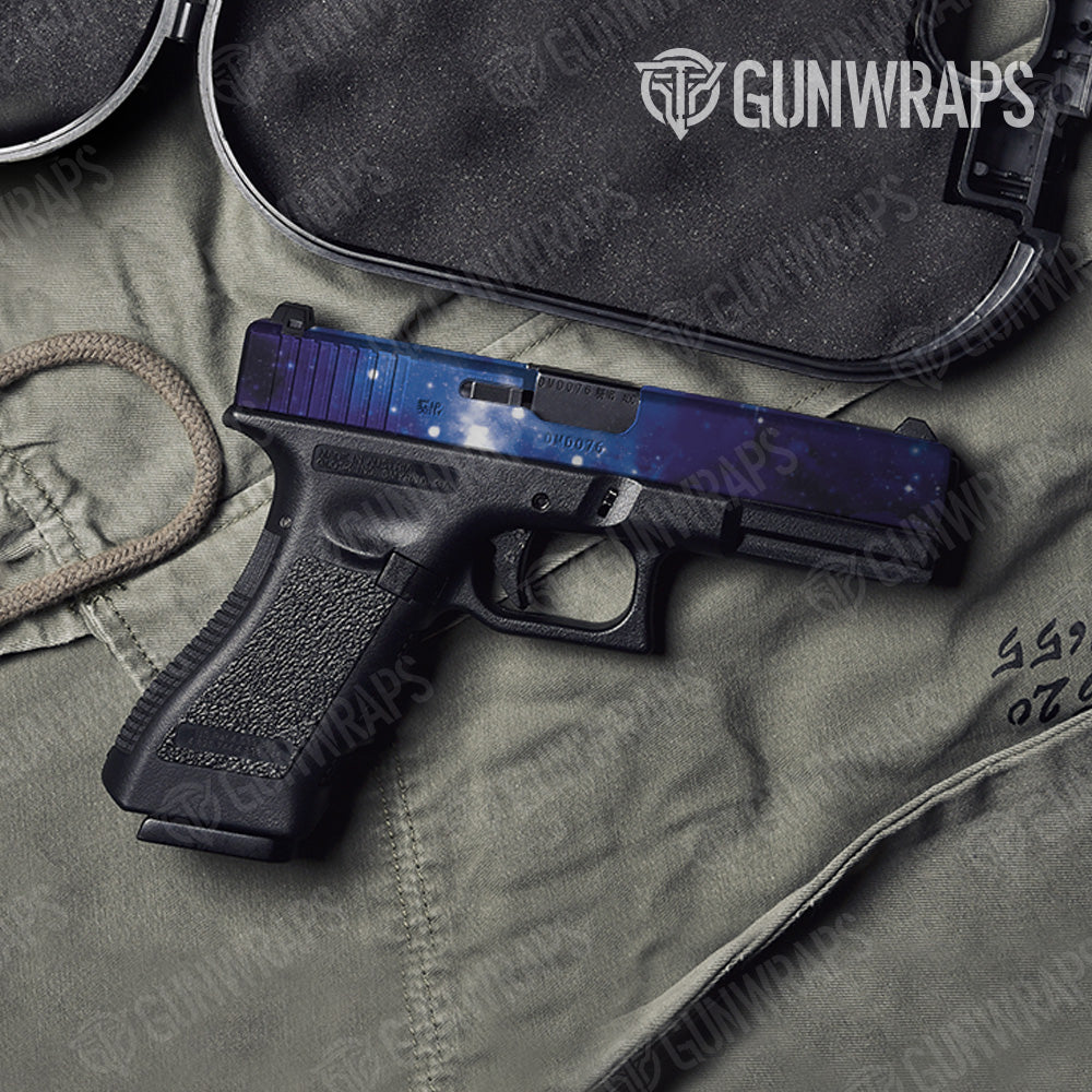 Pistol Slide Galaxy Blue Gun Skin Vinyl Wrap