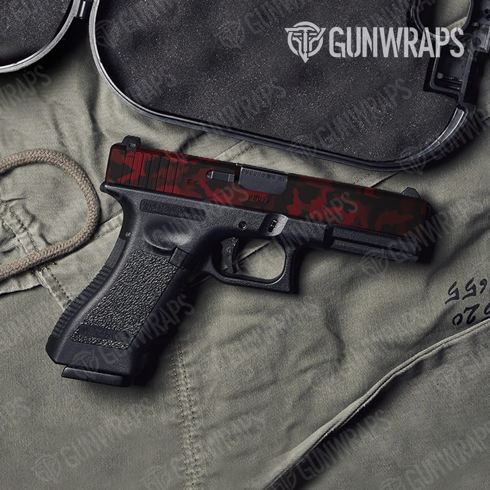 Pistol Slide Erratic Vampire Red Camo Gun Skin Vinyl Wrap Online Sale