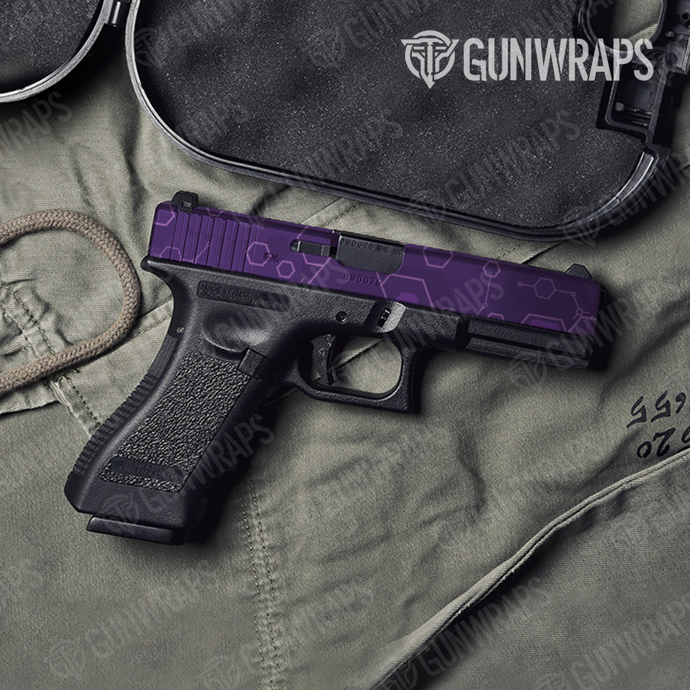 Pistol Slide Hex DNA Elite Purple Gun Skin Vinyl Wrap Online now