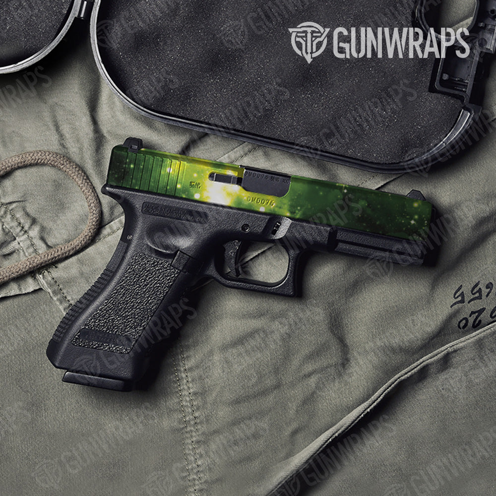 Pistol Slide Galaxy Green Gun Skin Vinyl Wrap Online Sale
