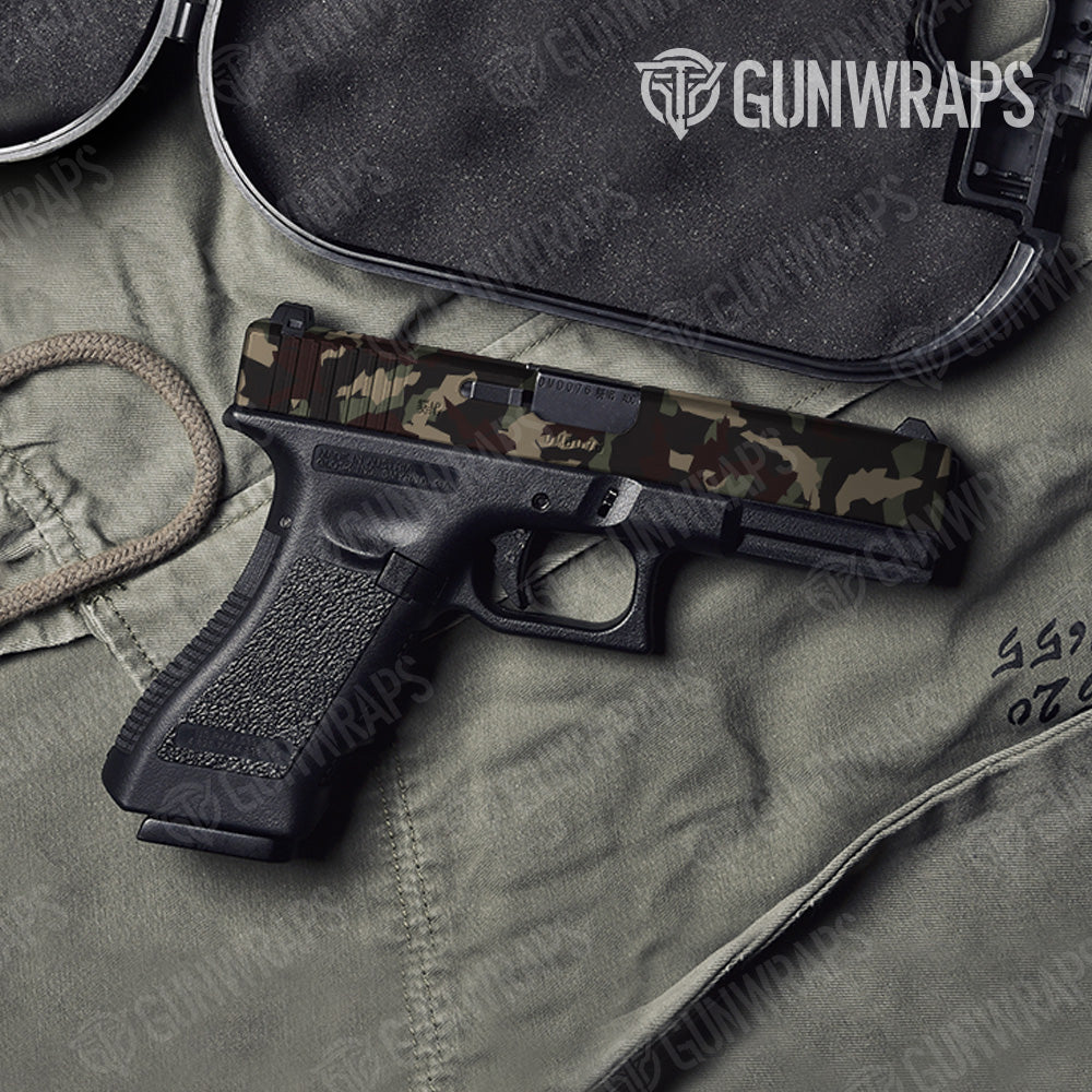 Pistol Slide Erratic Militant Blood Camo Gun Skin Vinyl Wrap