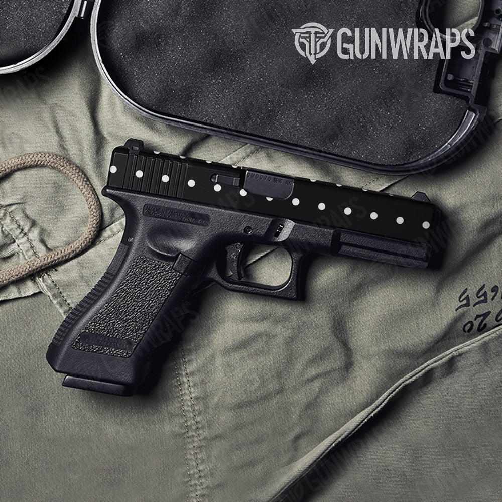 Pistol Slide Dotted Black Gun Skin Vinyl Wrap Supply