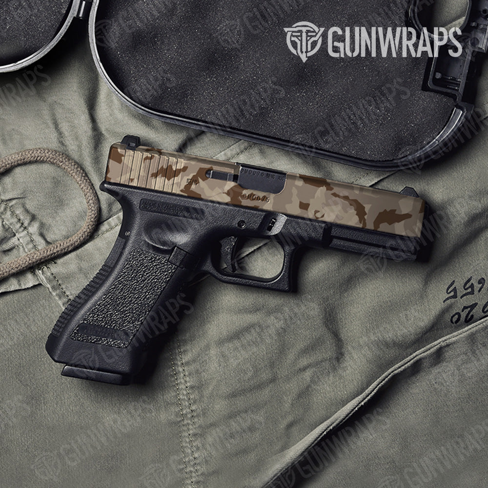 Pistol Slide Erratic Desert Camo Gun Skin Vinyl Wrap