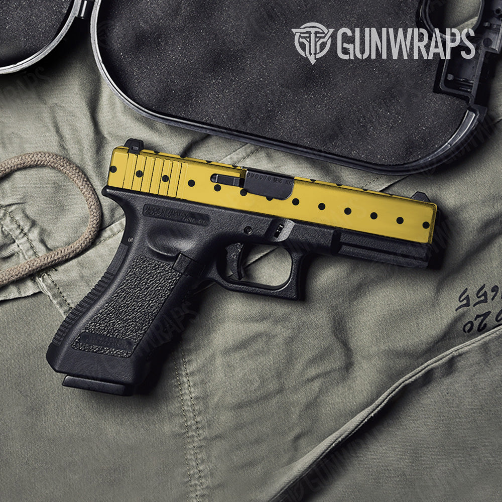 Pistol Slide Dotted Sunflower Gun Skin Vinyl Wrap