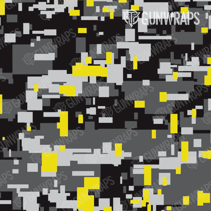 Pistol Slide Digital Urban Yellow Camo Gun Skin Vinyl Wrap