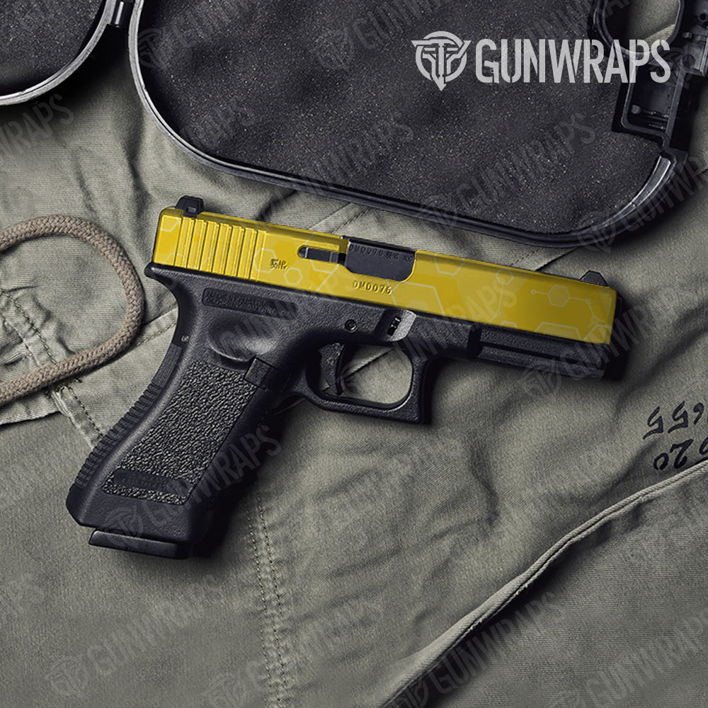 Pistol Slide Hex DNA Elite Yellow Gun Skin Vinyl Wrap Sale