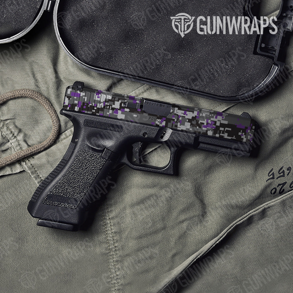 Pistol Slide Digital Urban Purple Camo Gun Skin Vinyl Wrap