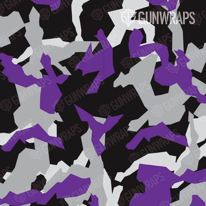 Pistol Slide Erratic Purple Tiger Camo Gun Skin Vinyl Wrap