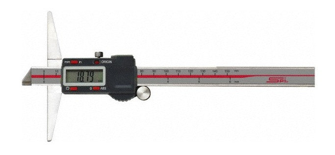 17-616-4 SPI Digital Depth Gage No Hooks, 12″