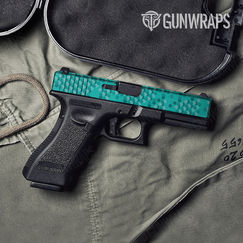 Pistol Slide Eclipse Camo Elite Tiffany Blue Gun Skin Vinyl Wrap