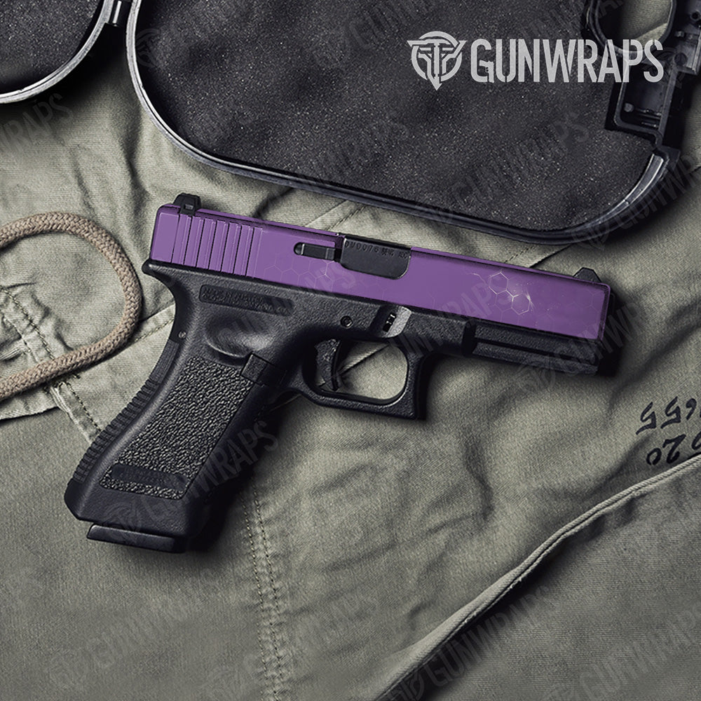 Pistol Slide Hex Electric Purple Gun Skin Vinyl Wrap Online Sale