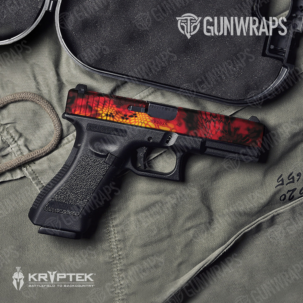 Pistol Slide Kryptek Lava Camo Gun Skin Vinyl Wrap Fashion