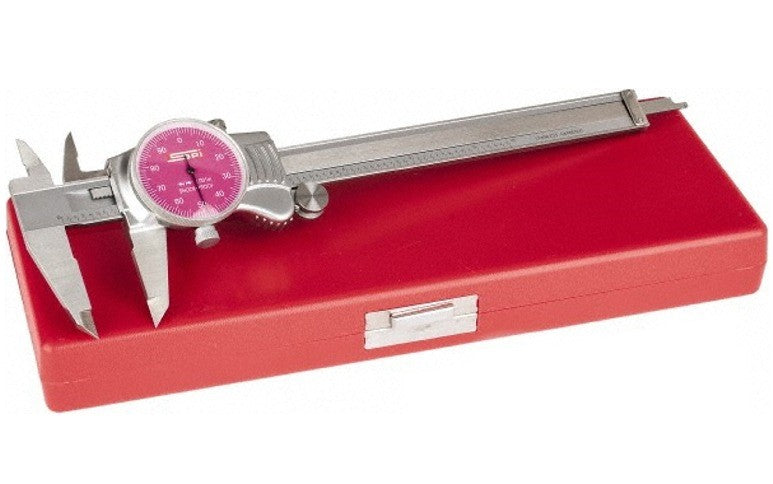 17-986-1 SPI Extra Smooth Movement Dial Caliper 6″ Purple Face w/cert