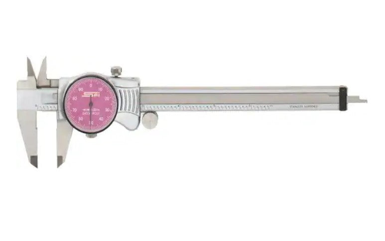 17-986-1 SPI Extra Smooth Movement Dial Caliper 6″ Purple Face w/cert