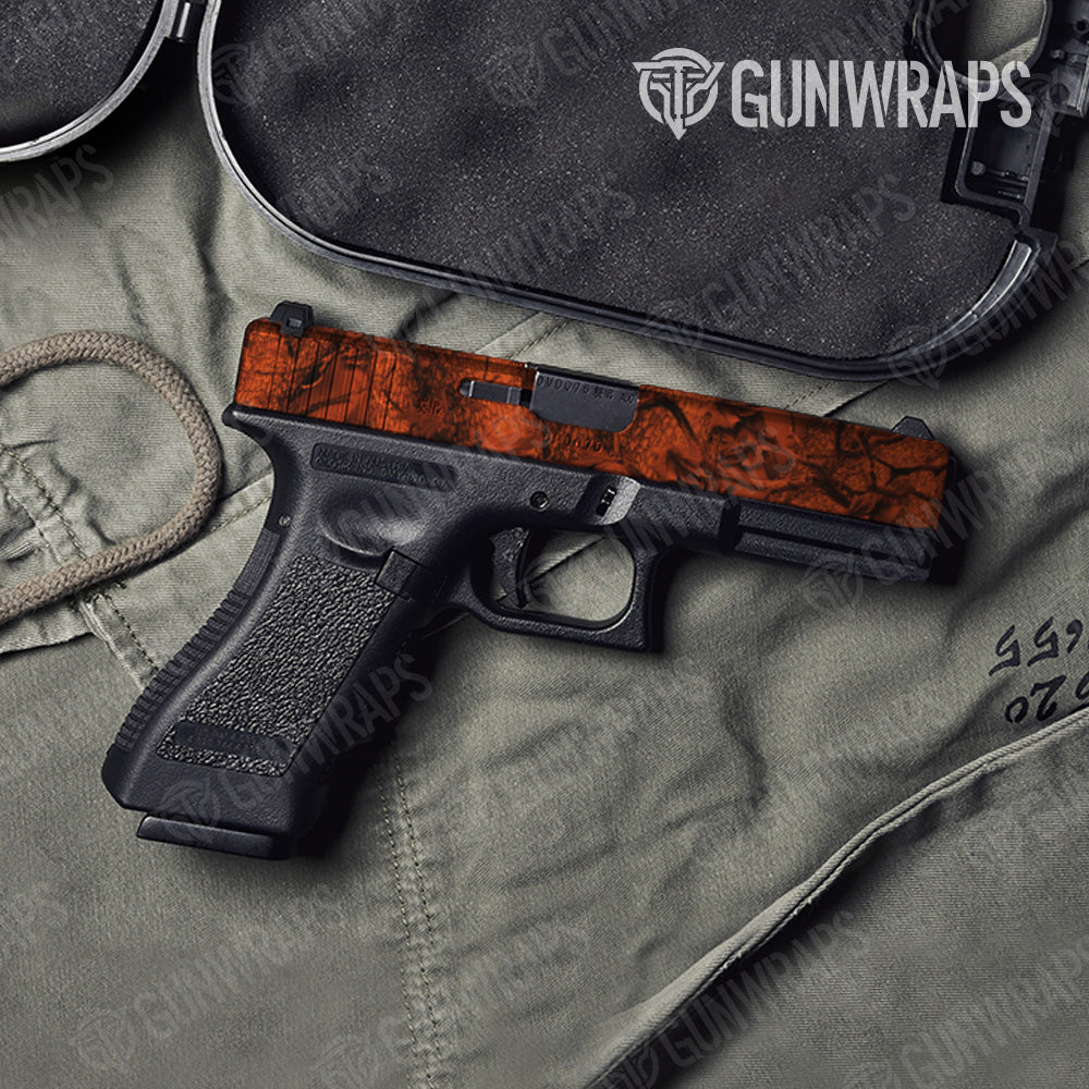 Pistol Slide Nature Orange Forest Camo Gun Skin Vinyl Wrap Online Hot Sale