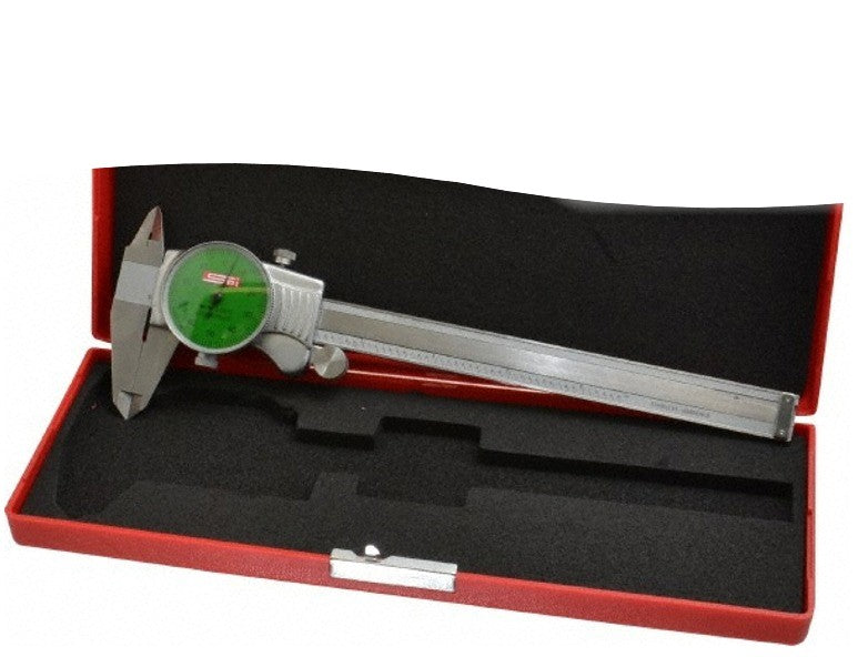 17-984-6 SPI Extra Smooth Movement Dial Caliper 6″ Green Face w/cert