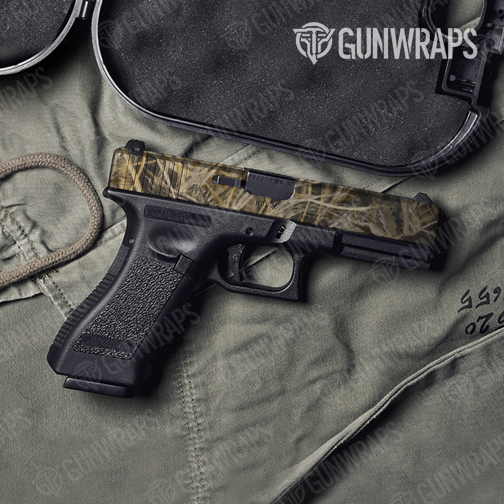Pistol Slide Nature Dry Grassland Duck Camo Gun Skin Vinyl Wrap