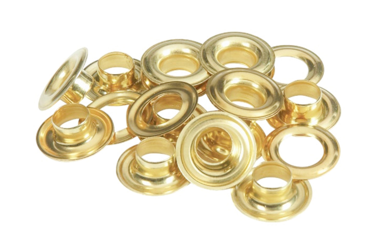 Lord & Hodge 7/16″ Brass Grommets – 12 Sets