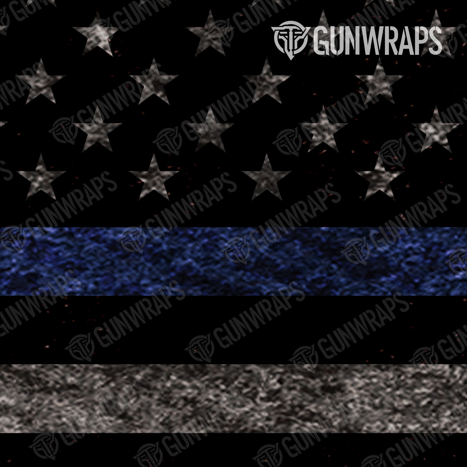 Pistol Slide Patriotic Police Service Flag Gun Skin Vinyl Wrap
