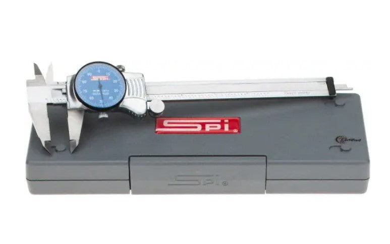 17-988-7 SPI Extra Smooth Movement Dial Caliper 6″ Blue Face w/cert