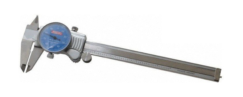 17-988-7 SPI Extra Smooth Movement Dial Caliper 6″ Blue Face w/cert