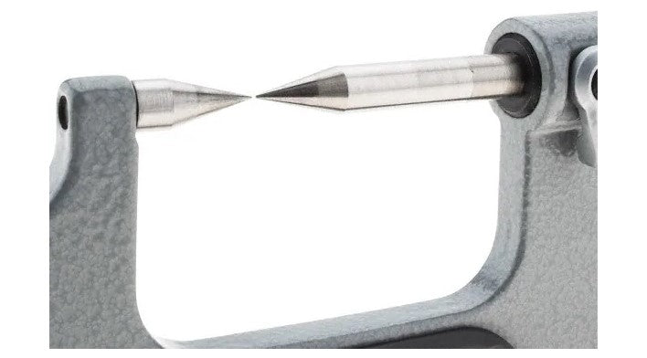 17-933-3 SPI 30° Point Micrometer 0-1″, .0001″ Grad w/Cert
