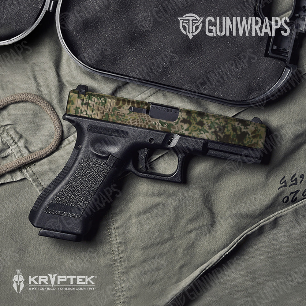 Pistol Slide Kryptek Obskura Transitional Brown Camo Gun Skin Vinyl Wrap