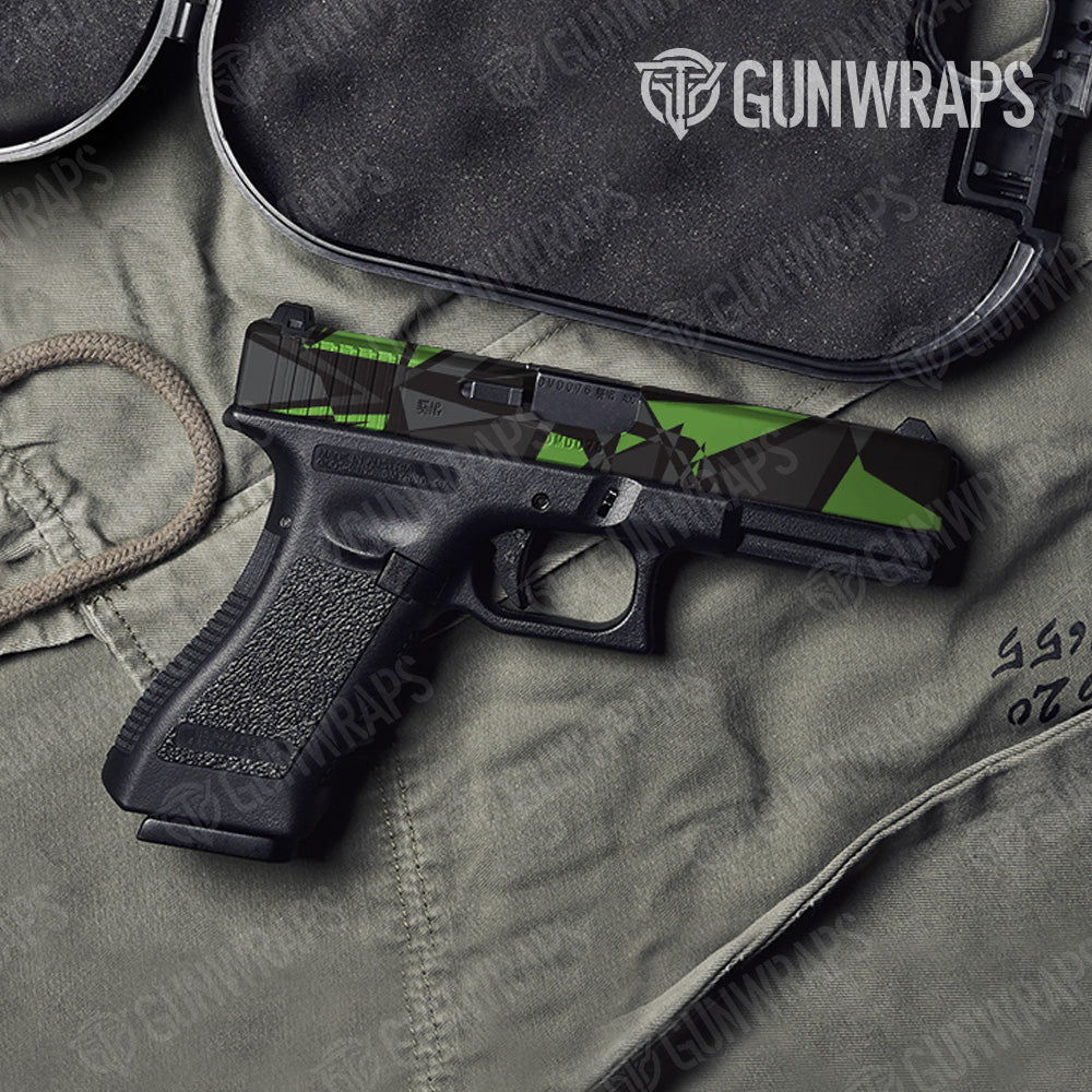 Pistol Slide Sharp Metro Green Camo Gun Skin Vinyl Wrap