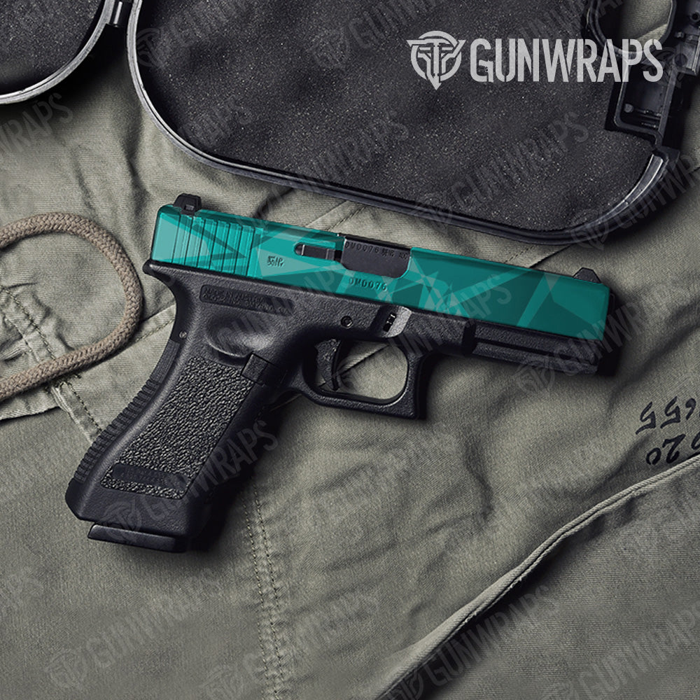 Pistol Slide Sharp Elite Tiffany Blue Camo Gun Skin Vinyl Wrap Fashion