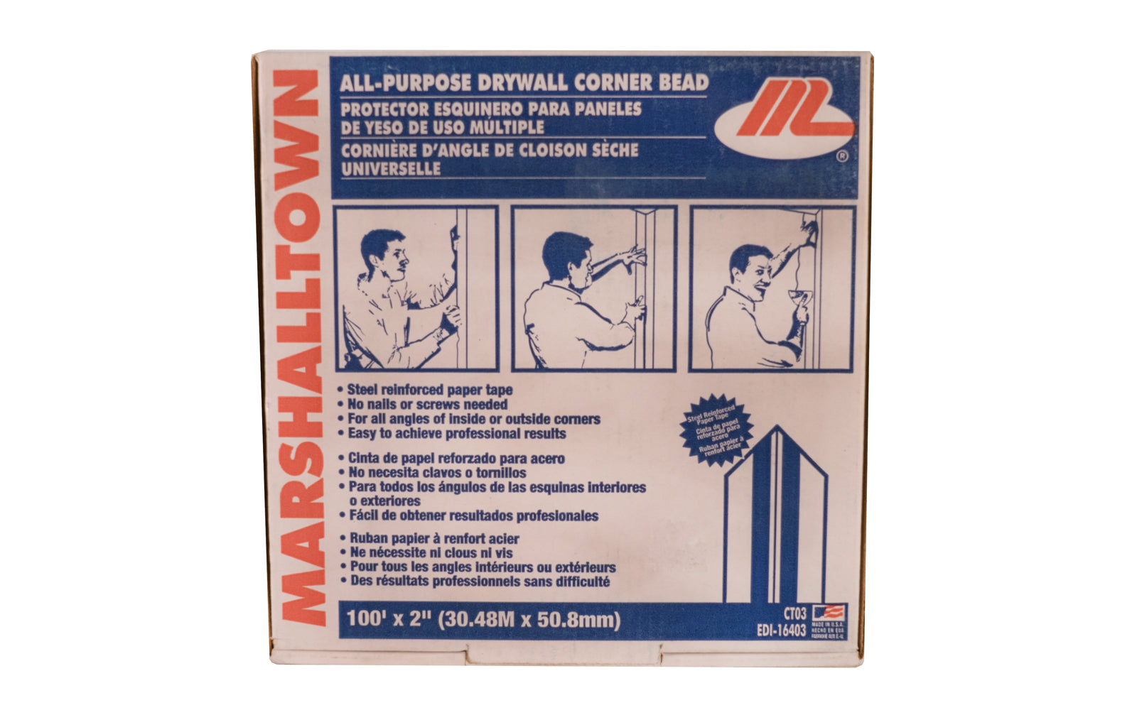 Marshalltown 2″ x 100′ Corner Bead Tape Online now
