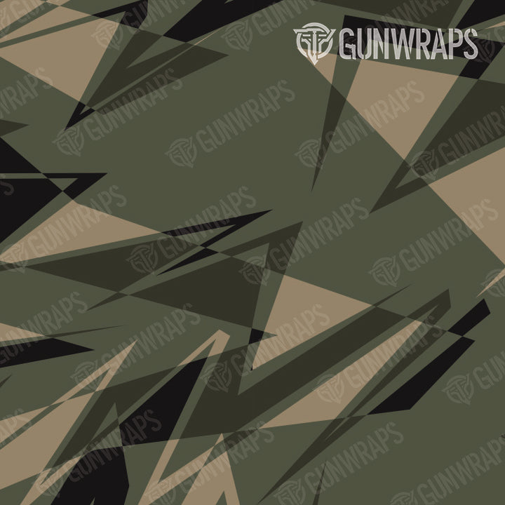 Pistol Slide Sharp Militant Green Camo Gun Skin Vinyl Wrap