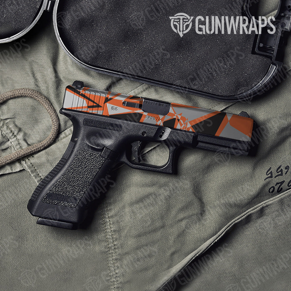 Pistol Slide Sharp Orange Tiger Camo Gun Skin Vinyl Wrap