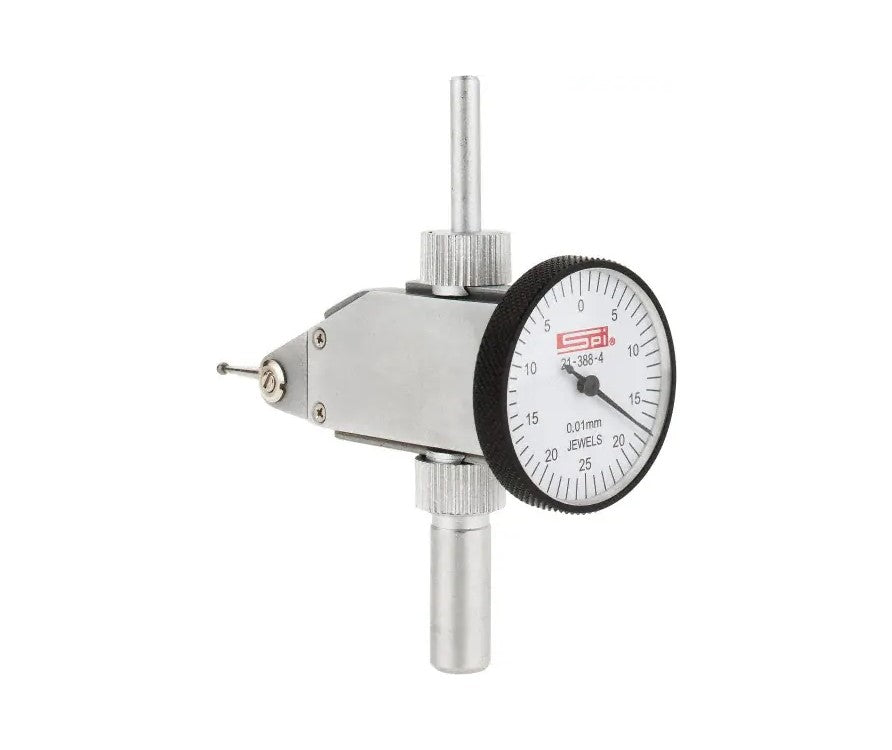 21-388-4 SPI Vertical Dial Test Indicator 0.5mm Range – .01mm Grad with cert