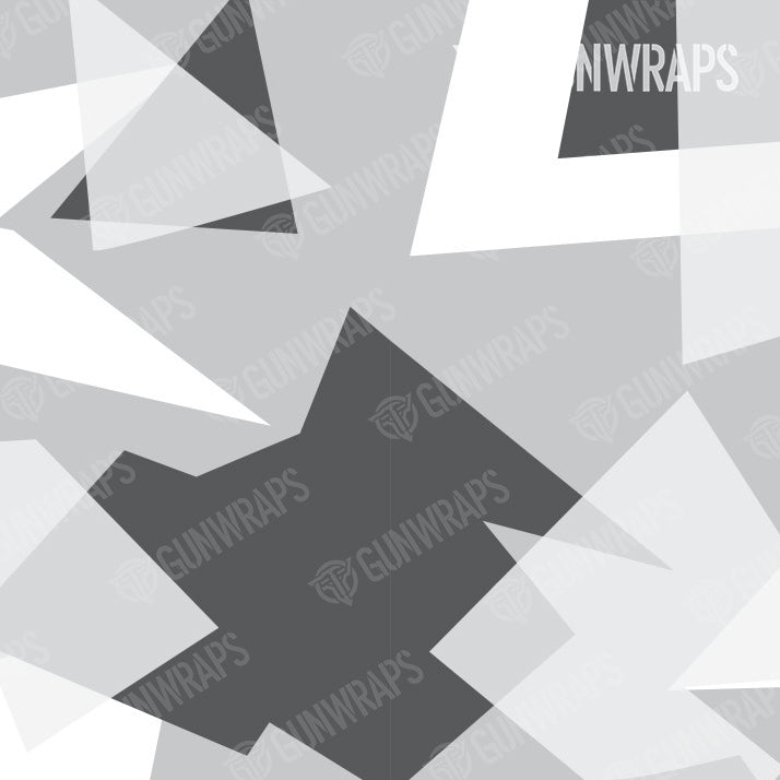 Pistol Slide Shattered Snow Camo Gun Skin Vinyl Wrap