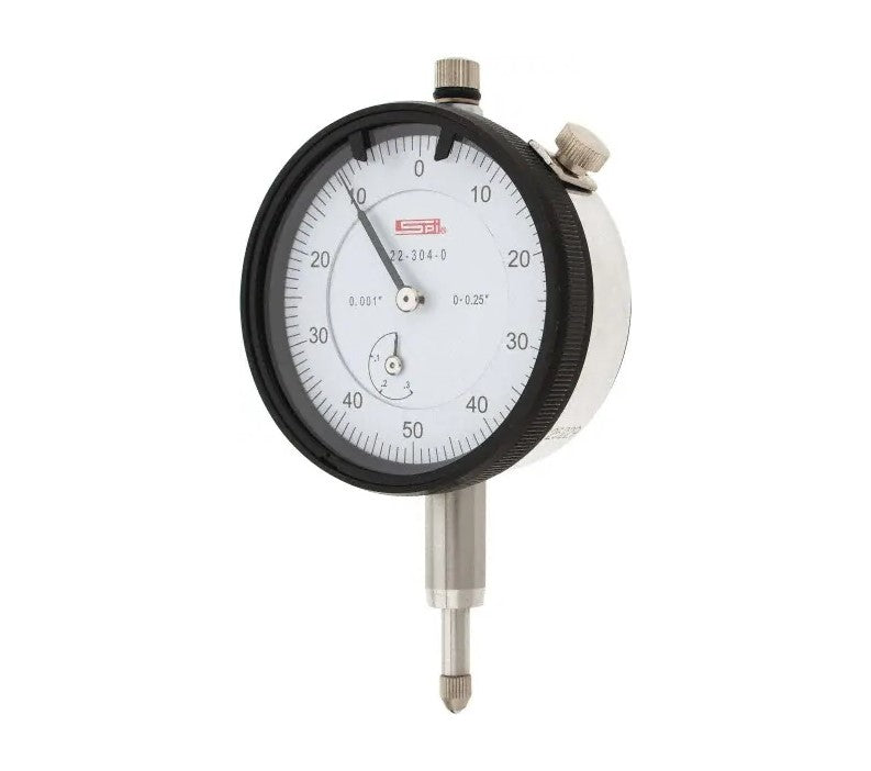22-304-0 SPI Deluxe Dial Indicator .250″ Range, 0-50-0, .001″ Grad