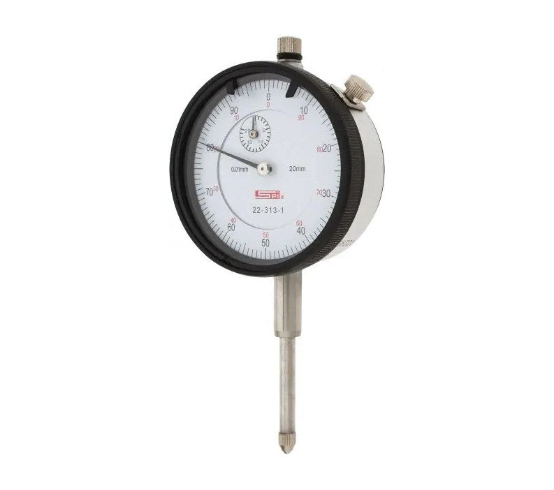 22-313-1 SPI Deluxe Dial Indicator 20mm Range, 0-100, .01mm Grad Online now