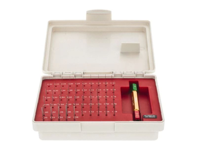 22-178-8 SPI Metric Pin Gage Set 0.2-1.28mm MINUS