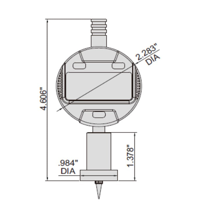 2142-102 INSIZE Electronic Depth Gage 0.5″ Range, .0005″ Res