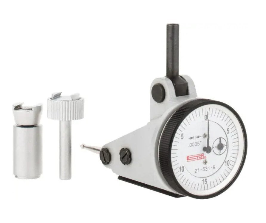 21-531-9 SPI Dial Test Indicator .06″ Range – .0005″ Grad, 1-3/16″ Face