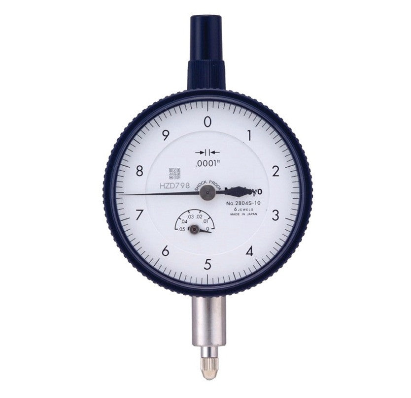 2804A-10 Mitutoyo Dial Indicator .05″ Range / .0001″ Grad