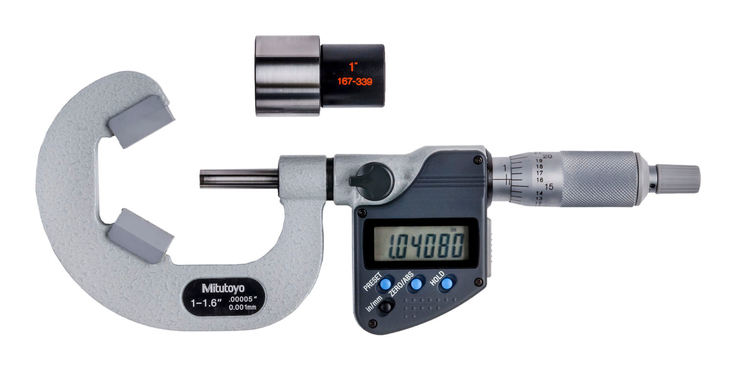 314-353-30 Mitutoyo V-Anvil Micrometer 1-1.6″